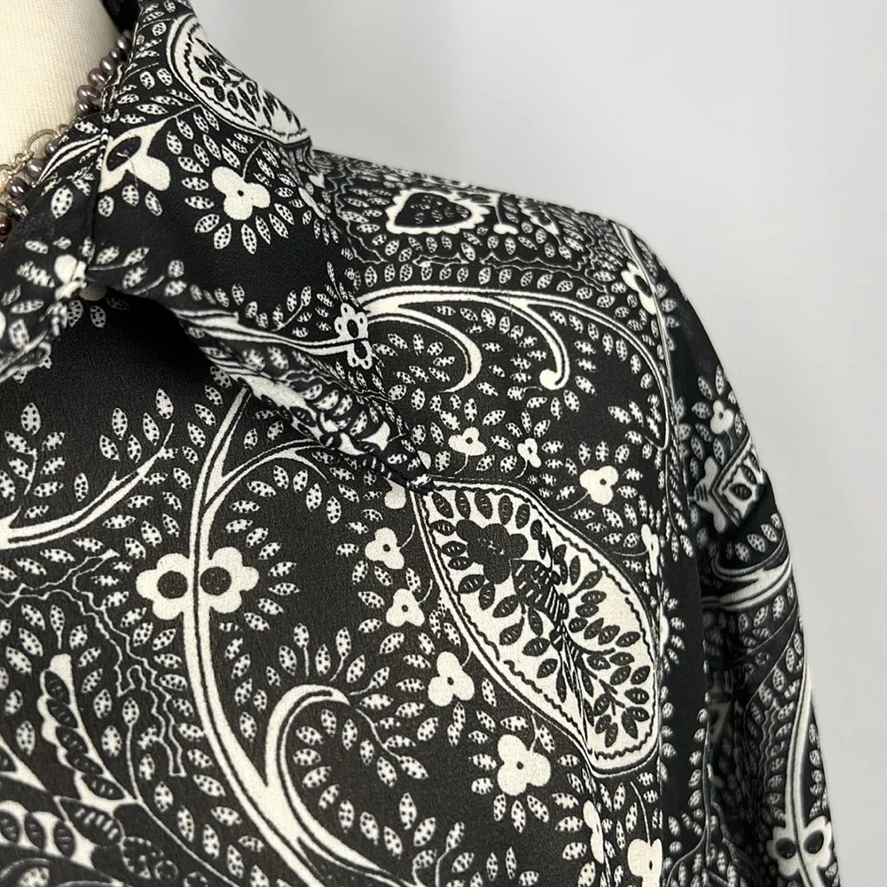 DIANE VON FURSTENBERG Vintage Shear Top Blouse - Picture 2 of 8